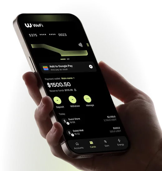 WeFi: One App. One Card. One Yield Engine.